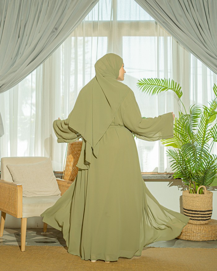 Ammara Abaya Dress (Sage Green)